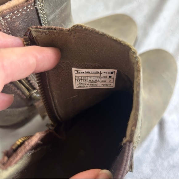 Teva Women's Ellery Ankle Boots Deep forest green new size 5.5 - Picture 7 of 10